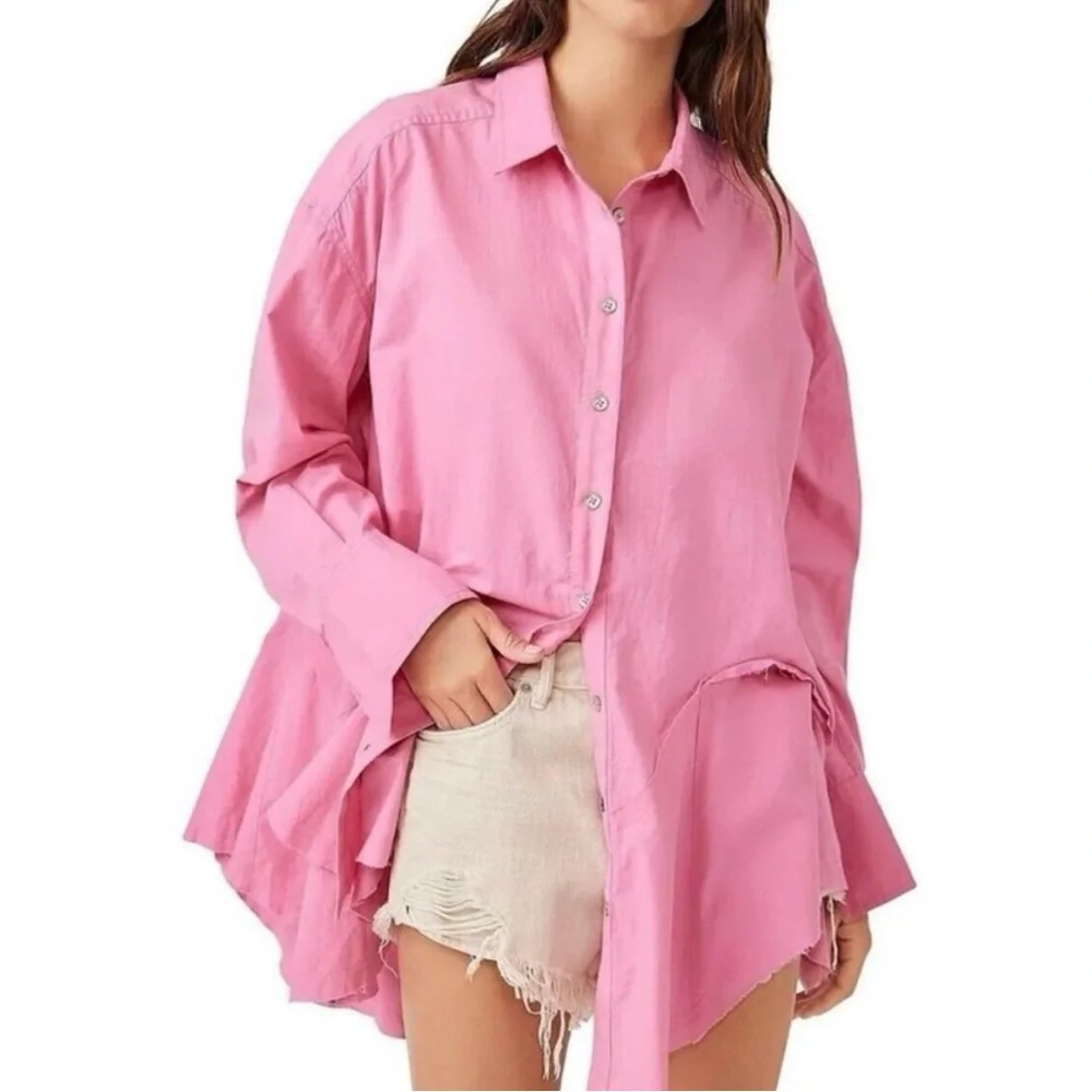Free People Freya Poplin Tunic - Picture 1 of 6